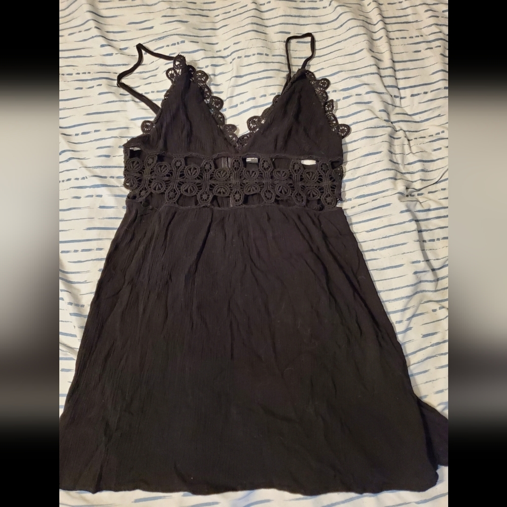 Crochet waist sun dress